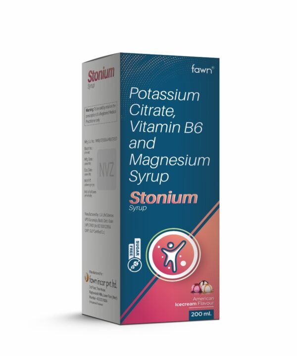 Fawn Incor - Potassium Citrate, Vitamin B6 & Magnesium Syrup - STONIUM Syrup