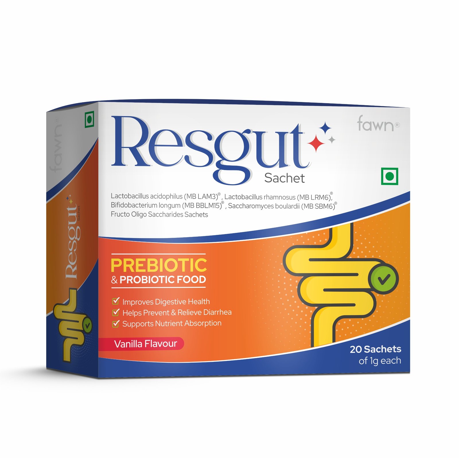 Prebiotic & Probiotic Sachet - RESGUT Sachet