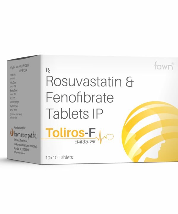 Rosuvastatin & Fenofibrate Tablets IP - TOLIROS F - Fawn Incor