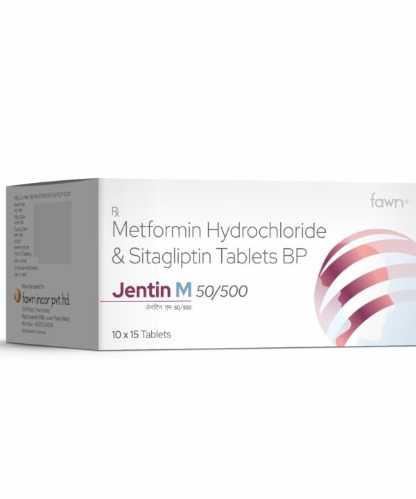 Sitagliptin Phosphate & Metformin Hydrochloride Tablets – JENTIN M 50-500 - Fawn Incor