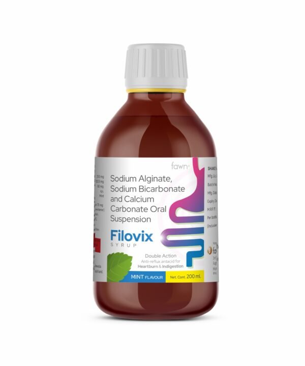 Sodium Alginate, Sodium Bicarbonate & Calcium Carbonate Oral Suspension - FILOVIX