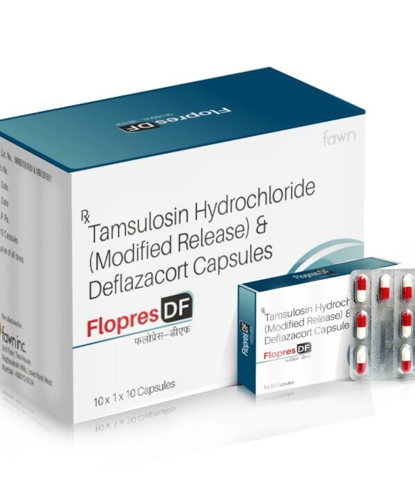 Tamsulosin HCI 0.4 mg + Deflazacort 30mg Capsules - FLOPRES DF Capsules