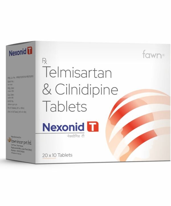 Telmisartan & Cilnidipine Tablets - NEXONID T