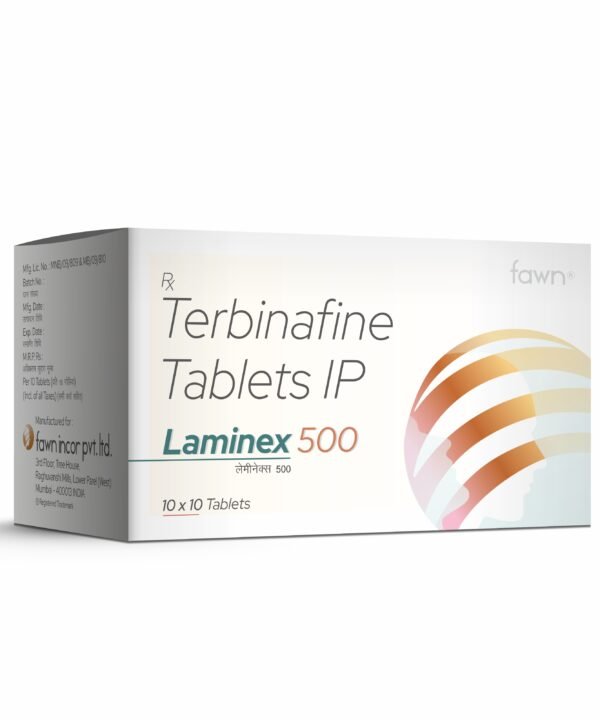 Terbinafine Tablet IP 500 Mg - LAMINEX 500 - Fawn Incor