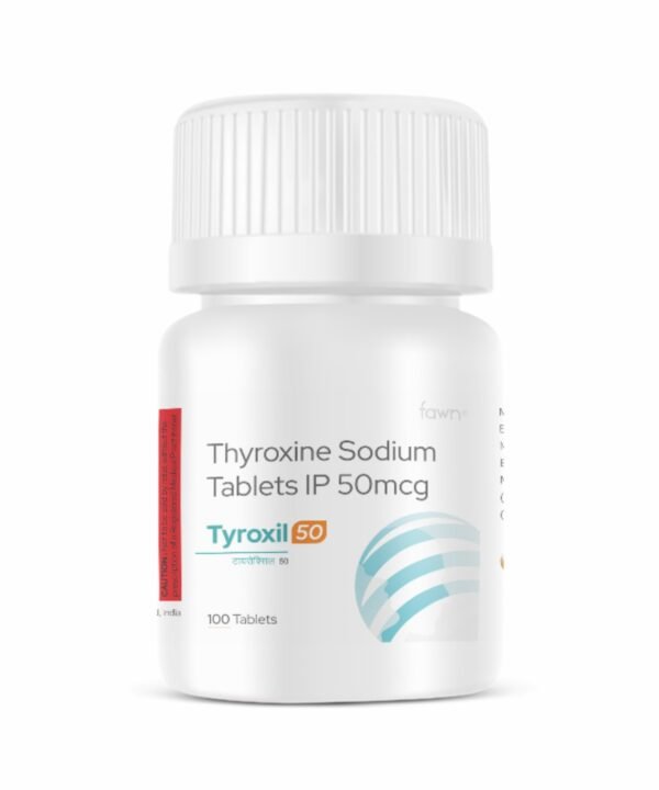 Thyroxine Sodium Tablets IP 50 Mcg - TYROXIL 50 - Fawn Incor