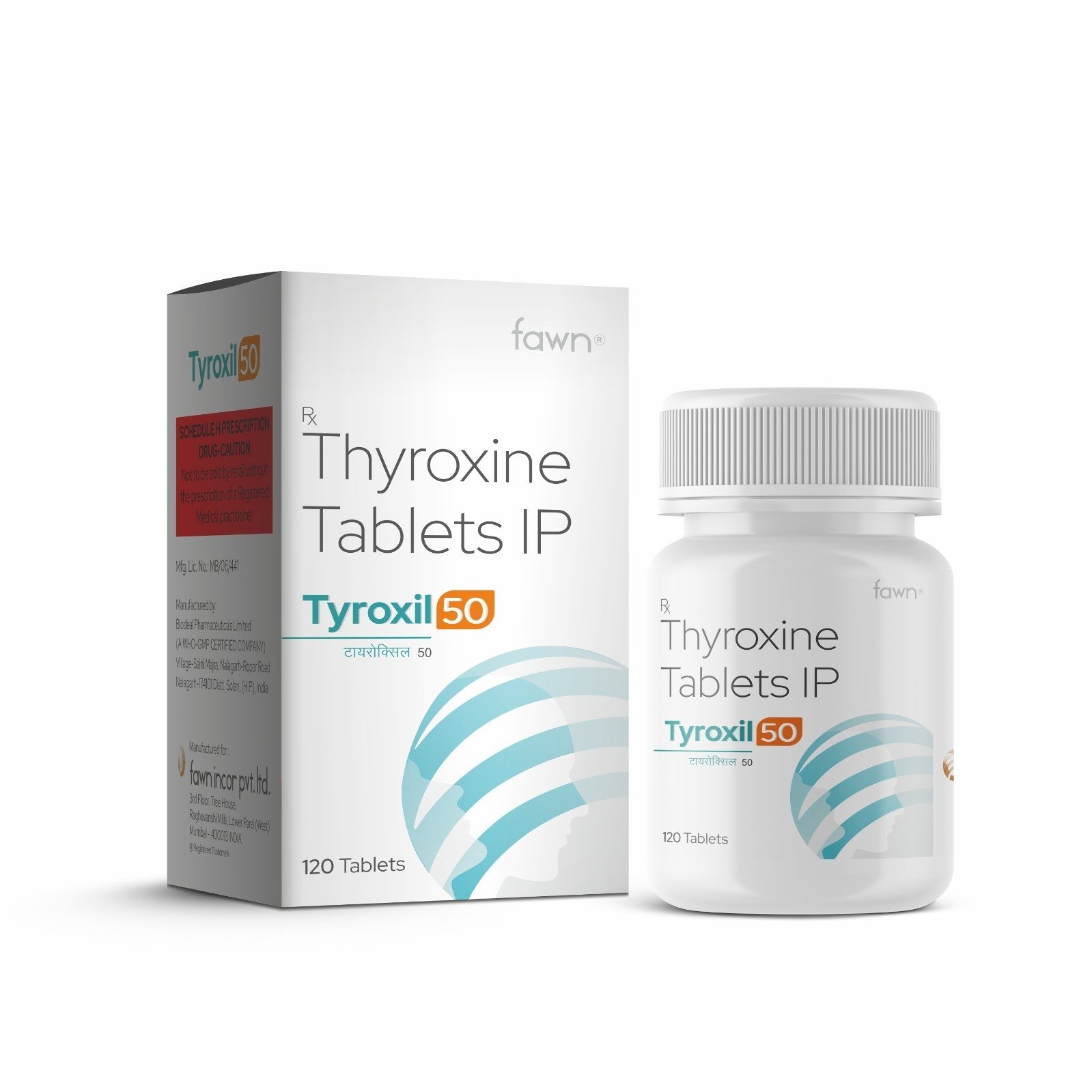 Thyroxine Tablets IP 50 Mcg