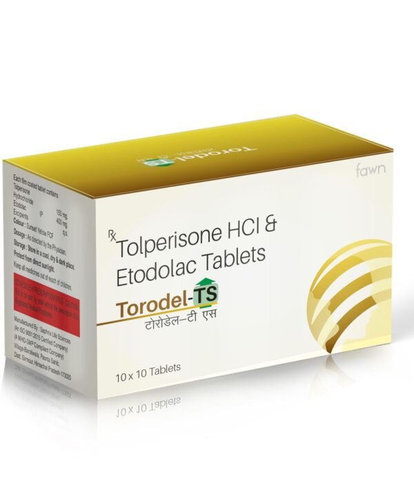 Tolperisone Hydrochloride & Etodolac Tablets - TORODEL TS