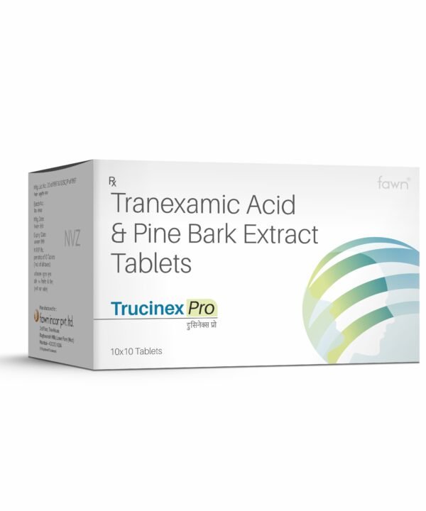 Tranexamic Acid & Pine Bark Extract Tablets - TRUCINEX PRO - Fawn Incor