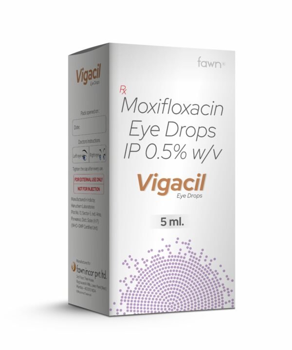 Moxifloxacin Eye Drops IP 0.5 - VIGACIL Eye Drop - Fawn Incor