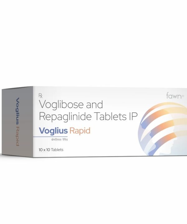 Voglibose & Repaglinide Tablets IP - VOGLIUS RAPID Tablets - Fawn Incor