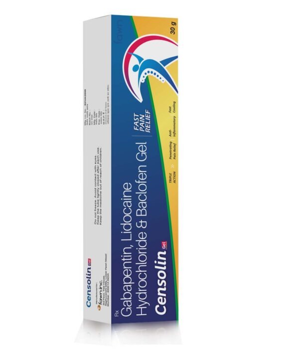 Gabapentin, Lidocaine Hydrochloride & Baclofen Gel - CENSOLIN