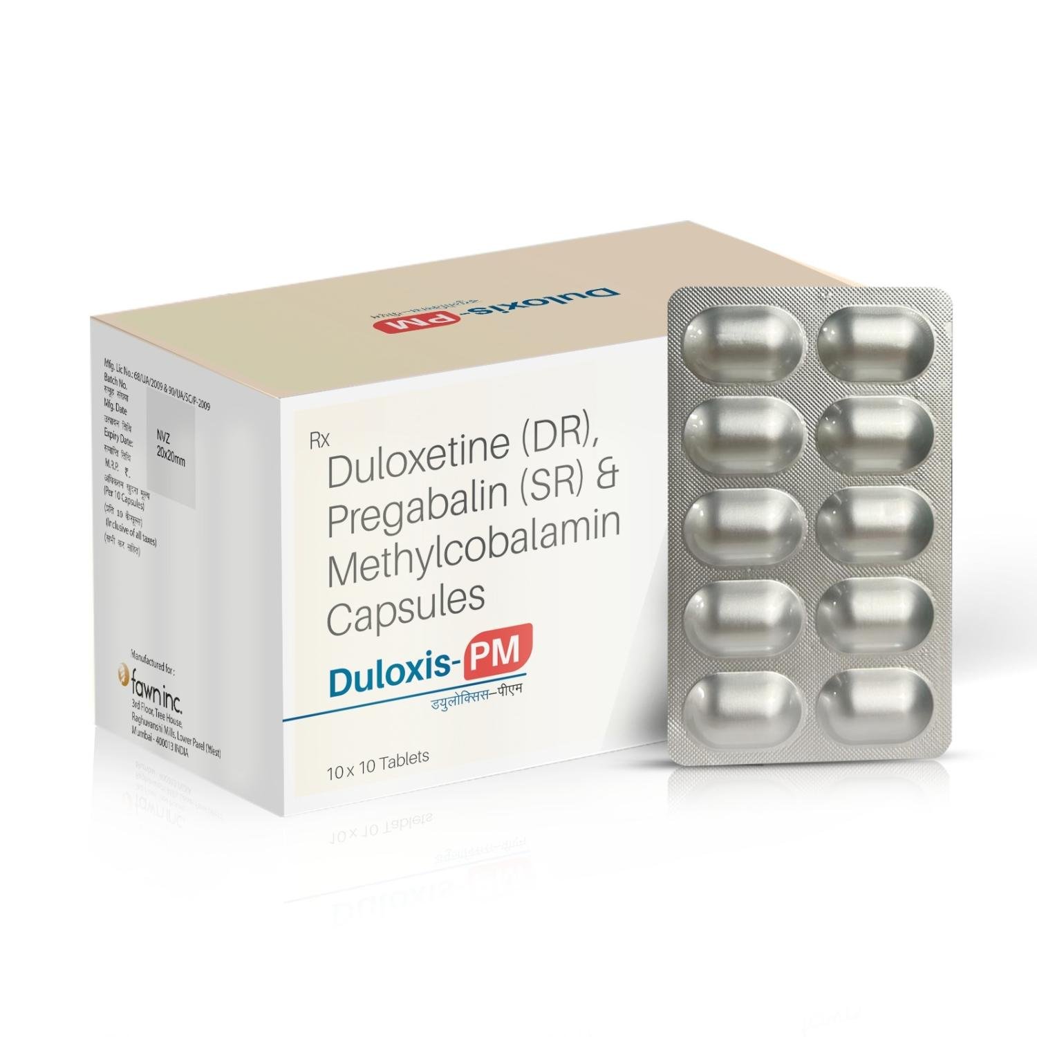 Pregabalin 75 mg, Duloxetine 20 mg and Methylcobalamin 1500 mcg capsule