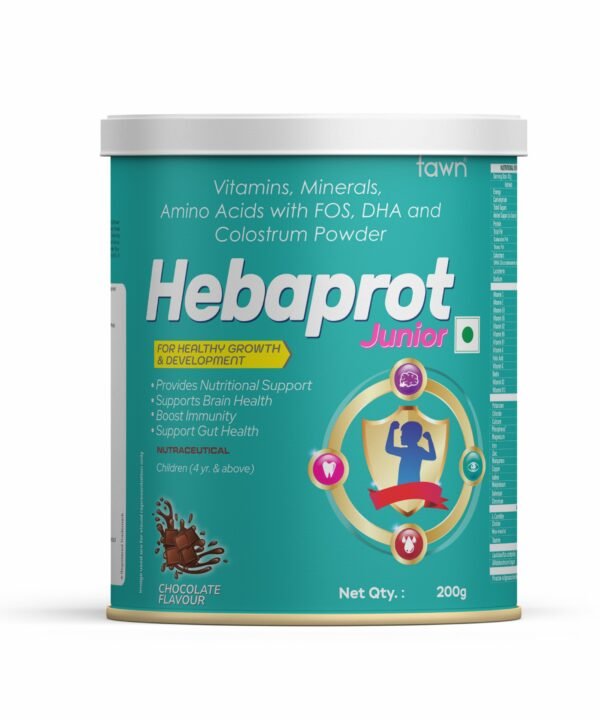 Junior Chocolate Powder 200gm - HEBAPROT Junior 200gm