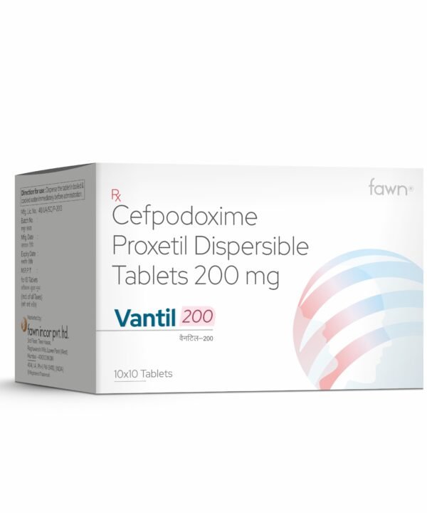 Cefpodoxime Proxetil Dispersible Tablets 200 Mg - VANTIL 200 - Fawn Inc