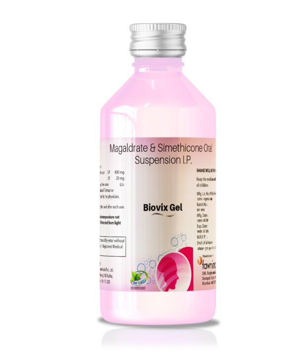 Magaldrate 400 mg & Simethicone 20 mg Oral Suspension - BIOVIX GEL Suspension