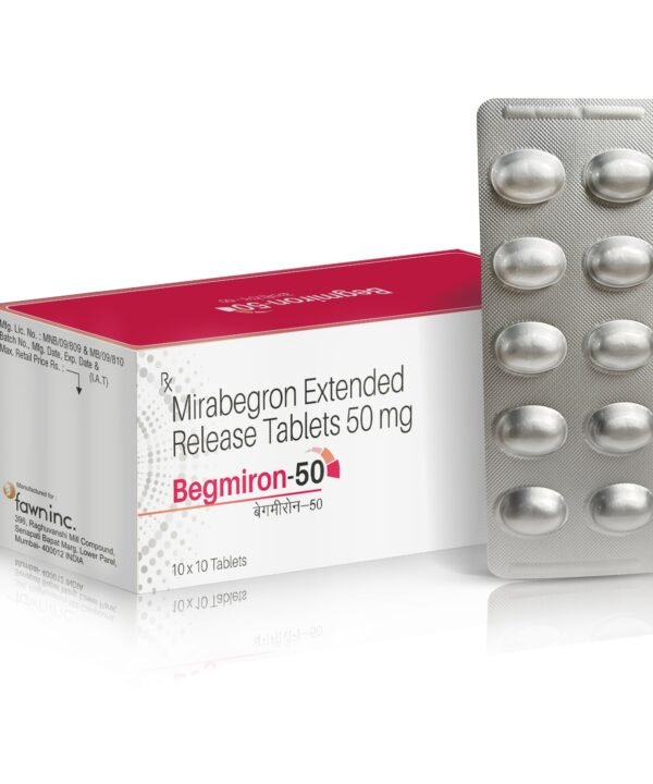 Mirabegron Extended Release Tablets 50 mg - BEGMIRON 50