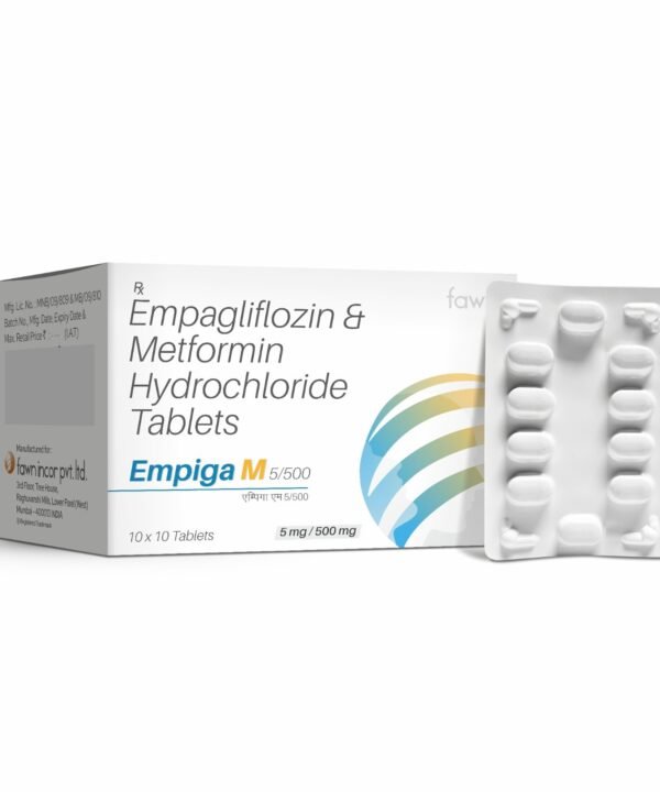 Empagliflozin 5 MG + Metformin 500 MG Tablets - EMPIGA M 5/500 Tablets
