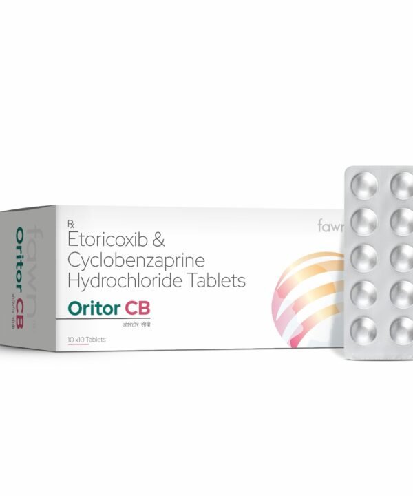 Etoricoxib 90 MG + Cyclobenzoprine Hydrochloride 5 MG Tablets – ORITOR CB Tablets