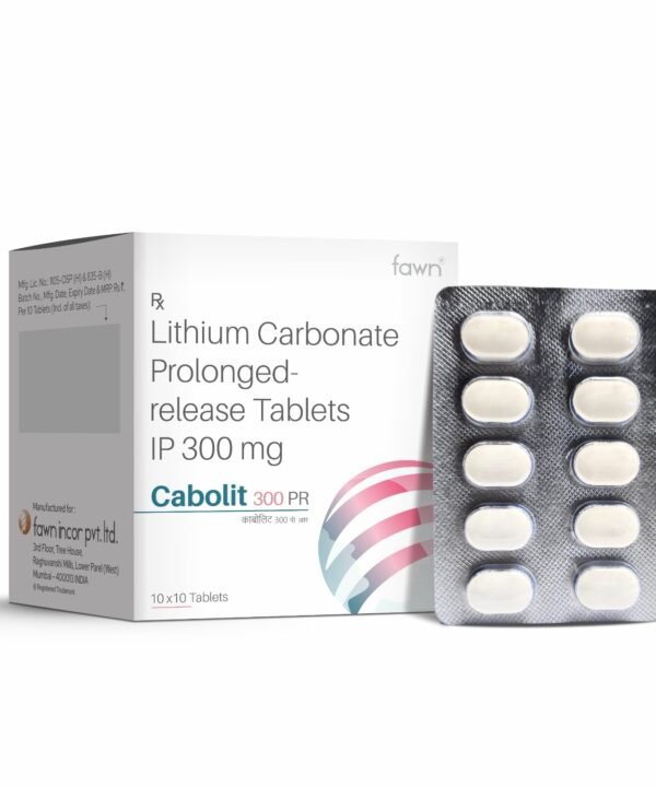 Lithium Carbonate 300 mg Prolonged Release Tablets - Fawn Incor
