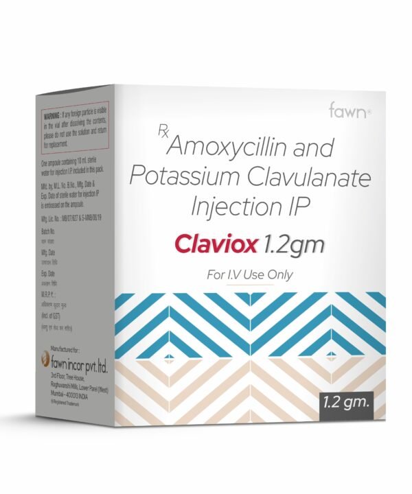 Amoxycillin & Potassium Clavulanate Injection IP - CLAVIOX 1.2 Gm
