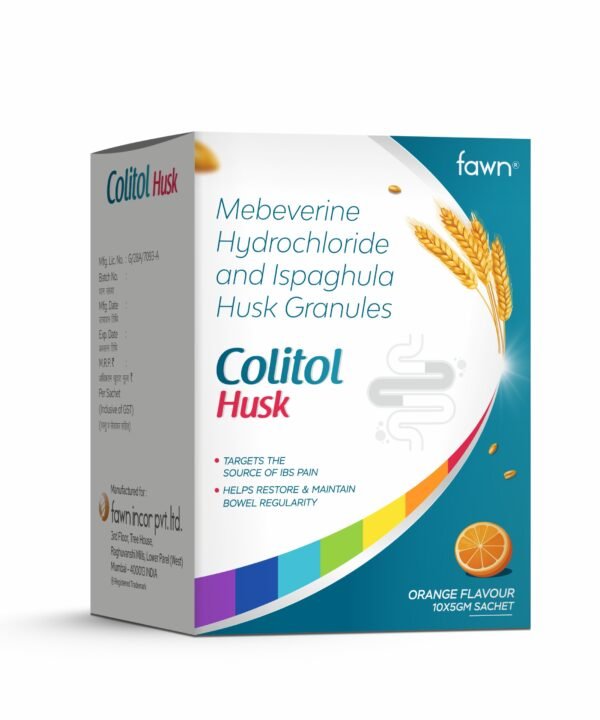 Mebeverine Hydrochloride & Ispaghula Husk Granules - COLITOL HUSK