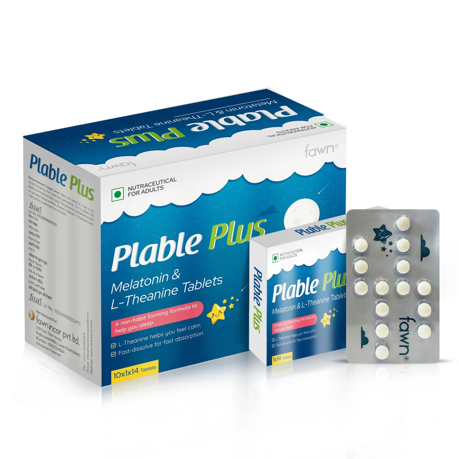 Melatonin + L-Theanine Tablets
