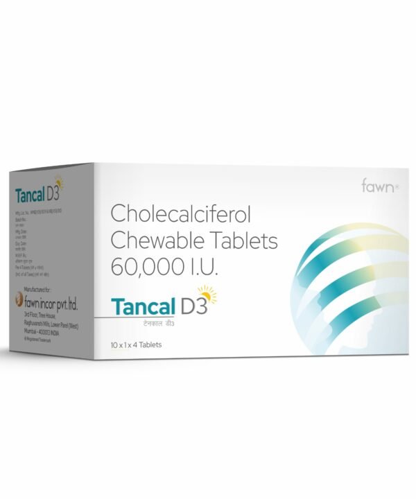 Cholecalciferol Chewable Tablets 60,000 I.U. - TANCAL D3 Tablets