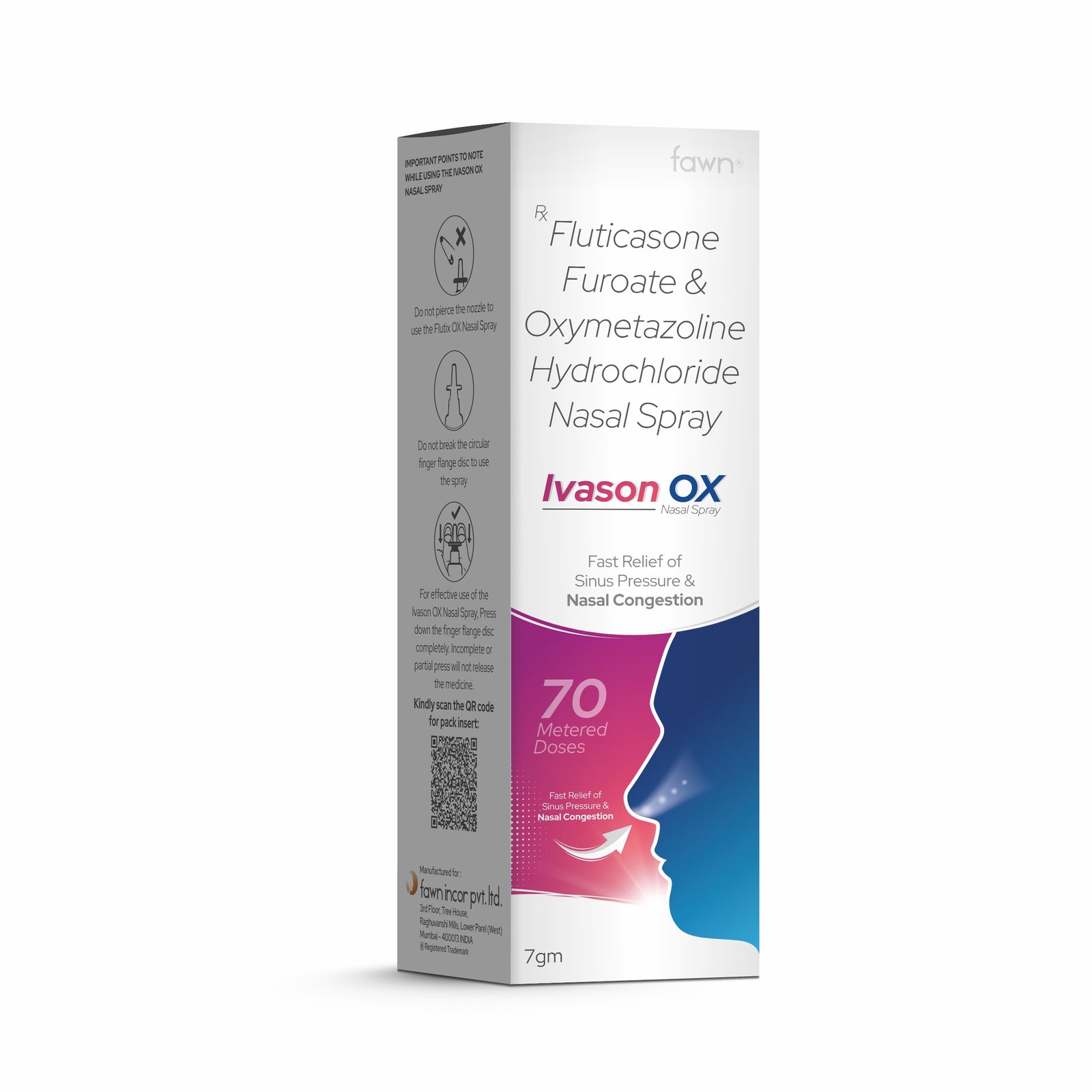 Fluticasone Furoate & Oxymetazoline Hydrochloride Nasal Spray - IVASON OX Nasal Spray