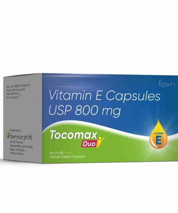 Vitamin E Capsules USP 800 Mg - TOCOMAX DUO Capsules