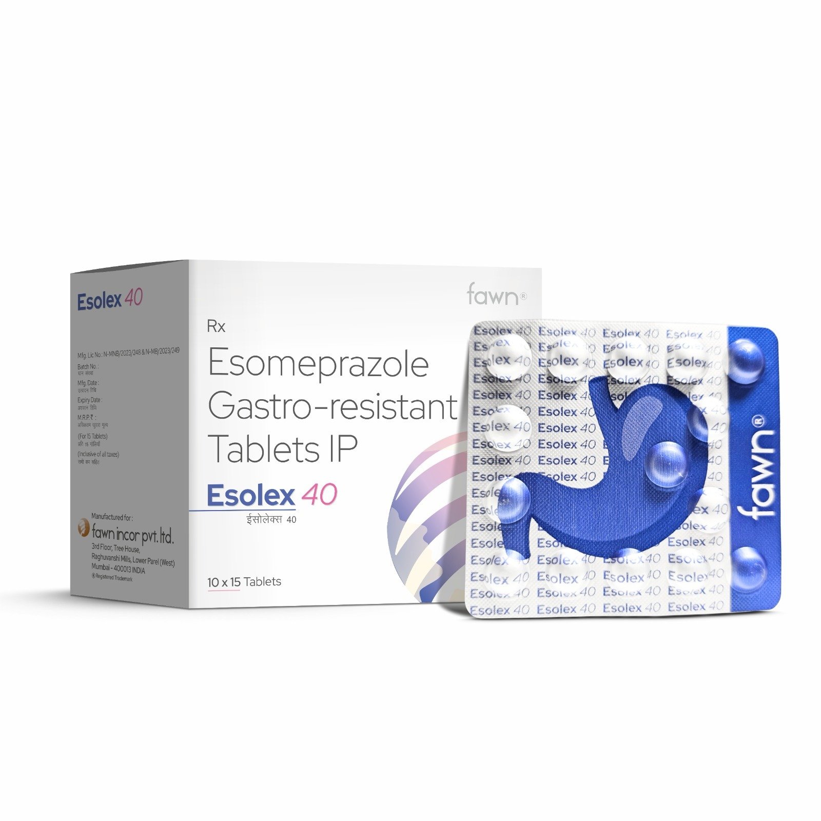 Esomeprazole Gastro Resistant Tablets IP 40 Mg