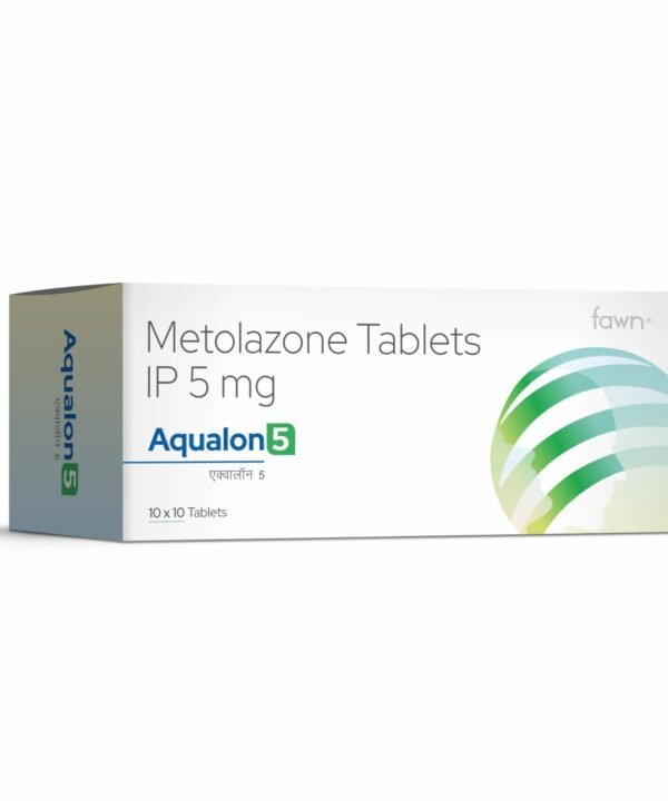 Metolazone Tablets IP 5 Mg - AQUALON 5 - Fawn Incor