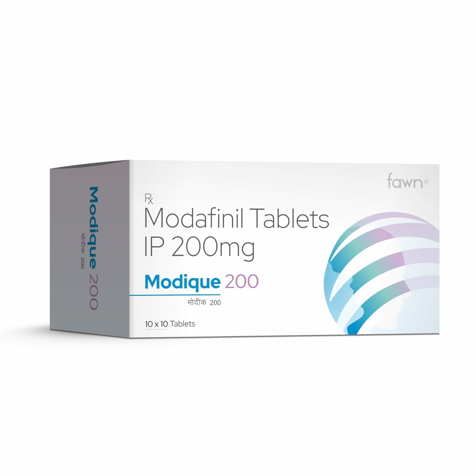 Modafinil Tablets IP 200 MG - MODIQUE 200 Tablets - Fawn Incor