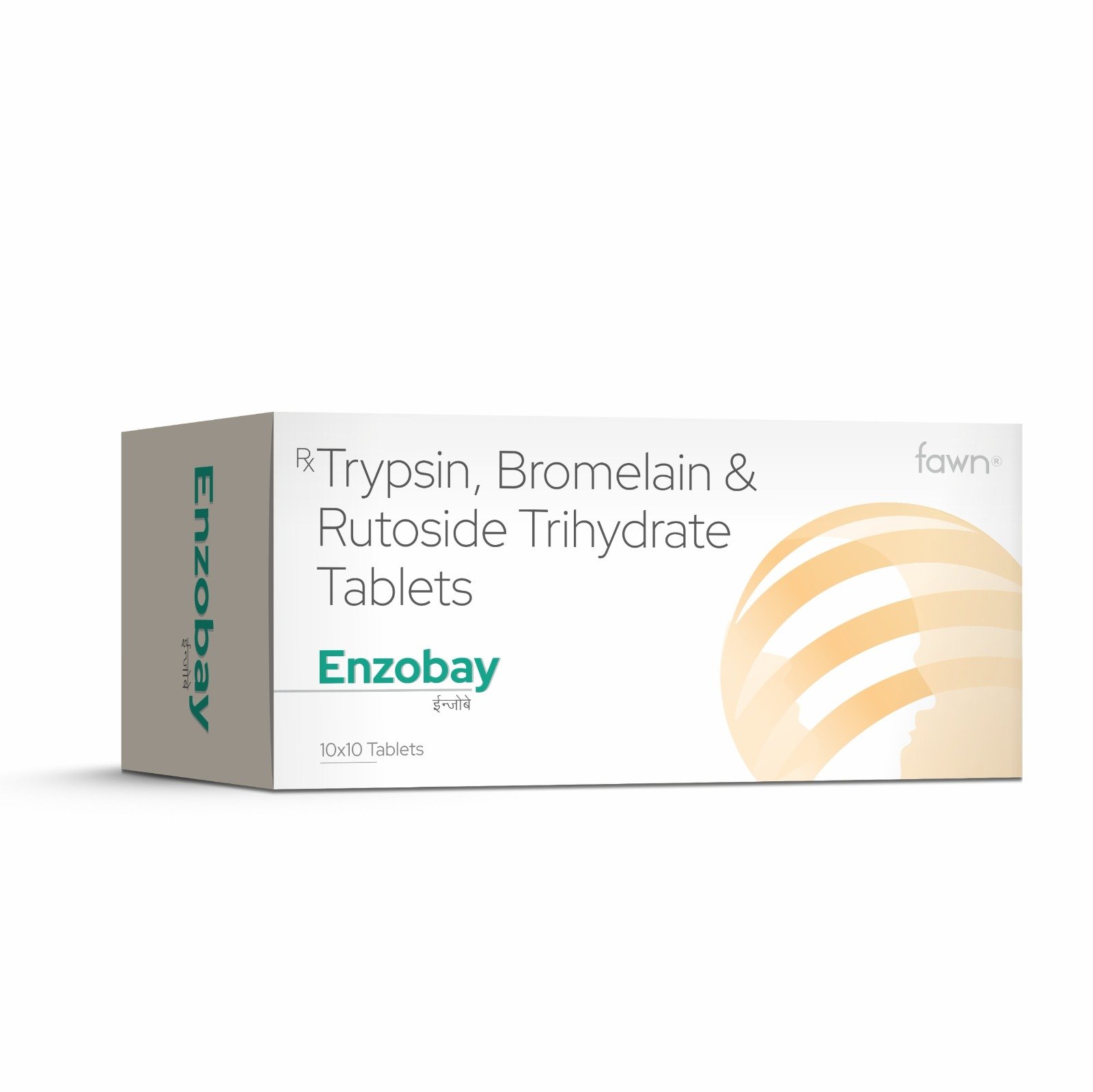 Trypsin Bromelain & Rutoside Trihydrate Tablets - ENZOBAY Tablets - Fawn Incor