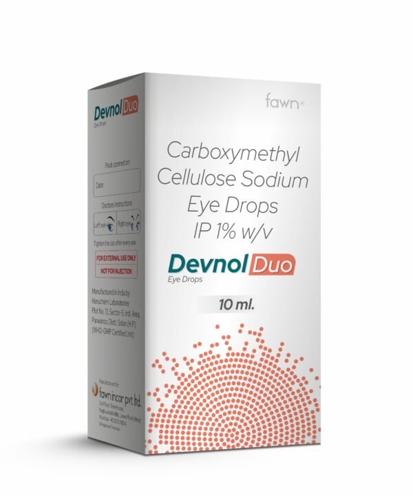 Carboxymethyl Cellulose Ophthalmic Solution IP - DEVNOL DUO Eye Drops - Fawn Incor