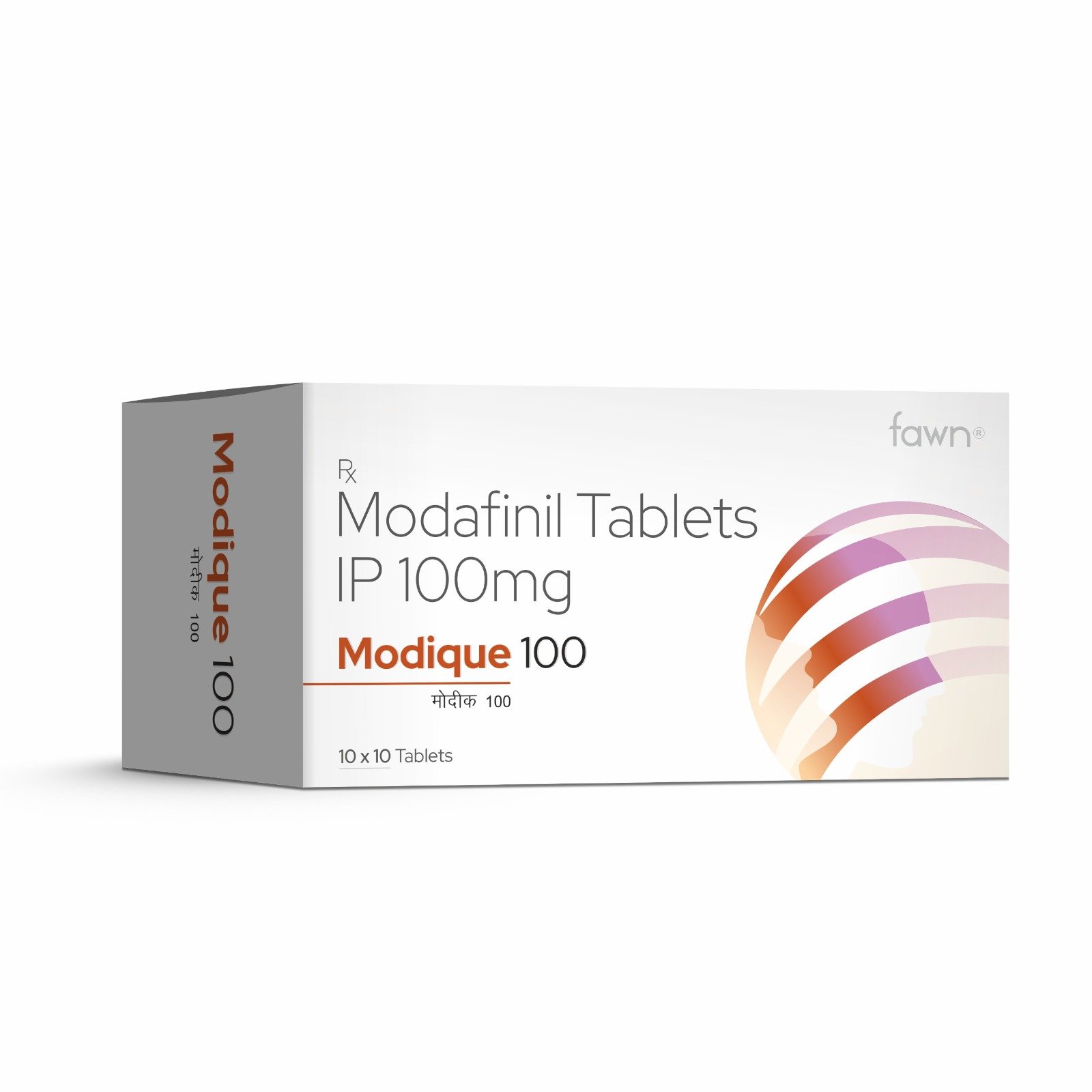 Modafinil Tablets IP 100 MG - MODIQUE 100 Tablets - Fawn Incor
