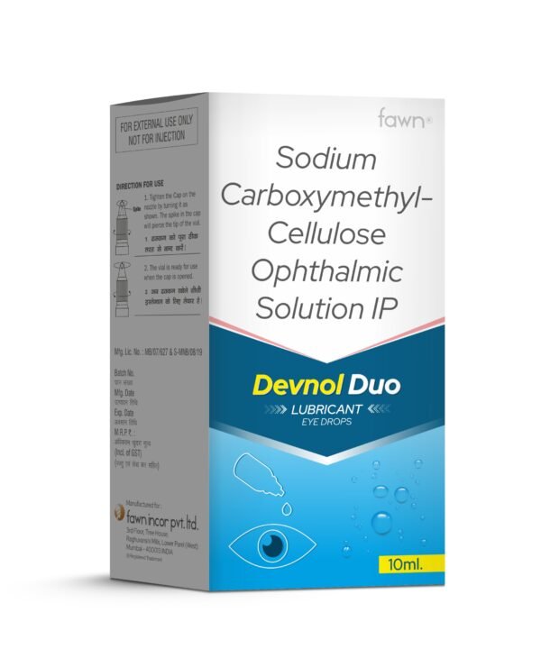 Sodium Carboxymethyl Cellulose Ophthalmic Solution IP - DEVNOL DUO Eye Drops