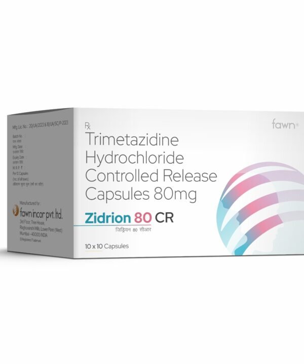 Trimetazidine Hydrochloride Controlled Release 80 Mg - ZIDRION 80 CR Capsules