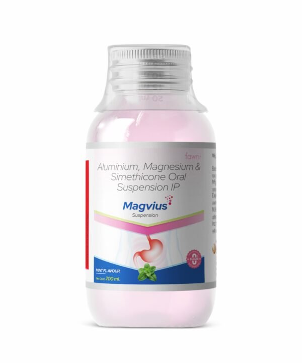 Aluminum Magnesium Simethicone Oral Suspension IP – MAGVIUS Suspension - Fawn Incor