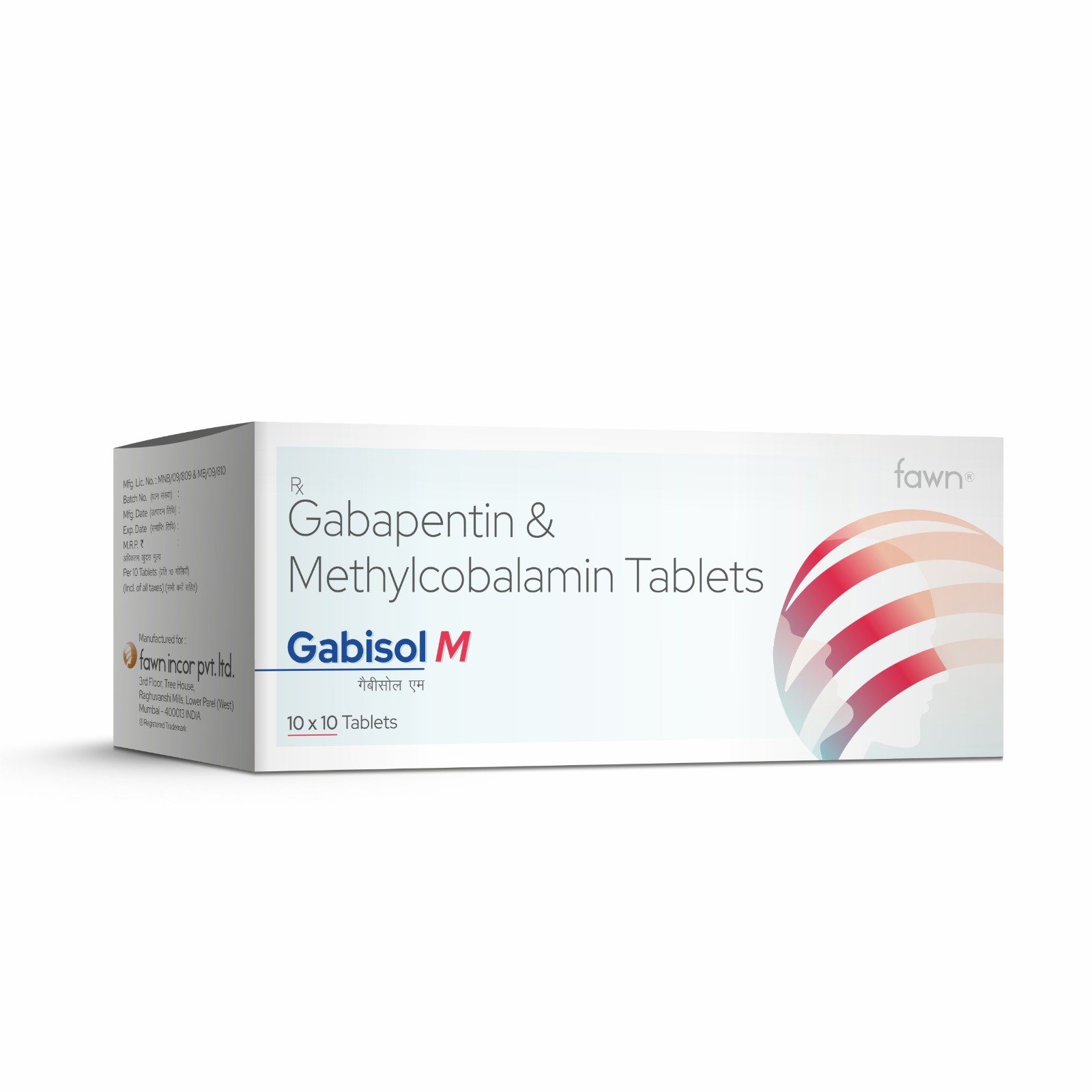 Gabapentin & Methylcobalamin Tablets - GABISOL M Tablets
