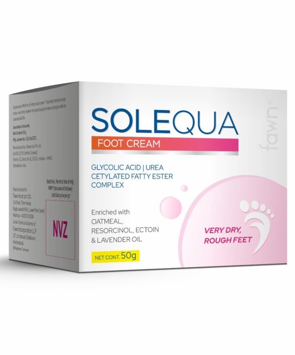 Glycolic Acid, Urea Cetylated Fatty Ester Complex Cream - SOLEQUA Foot Cream - Fawn Incor