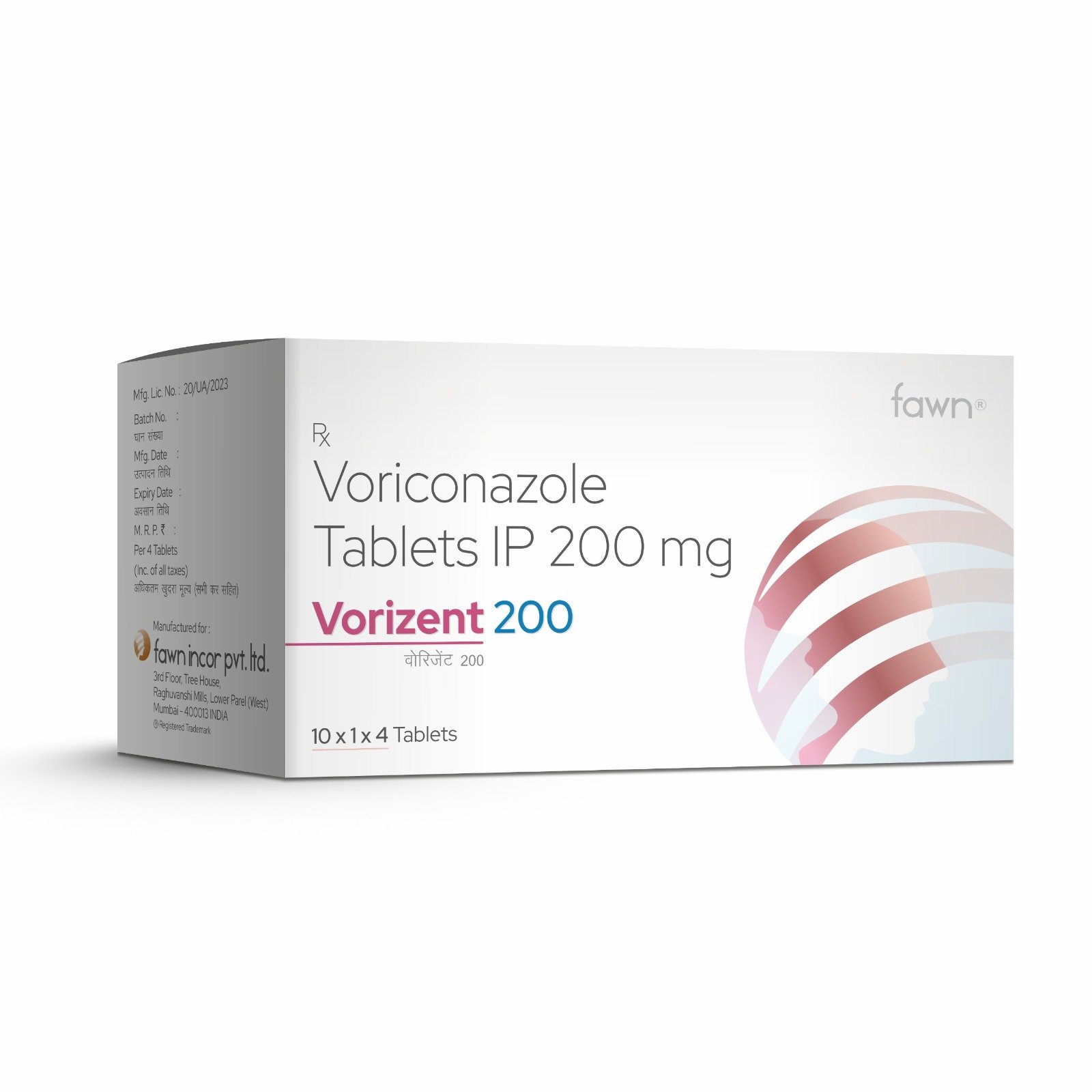 Voriconazole Tablets IP 200 Mg - VORIZENT 200 Tablets