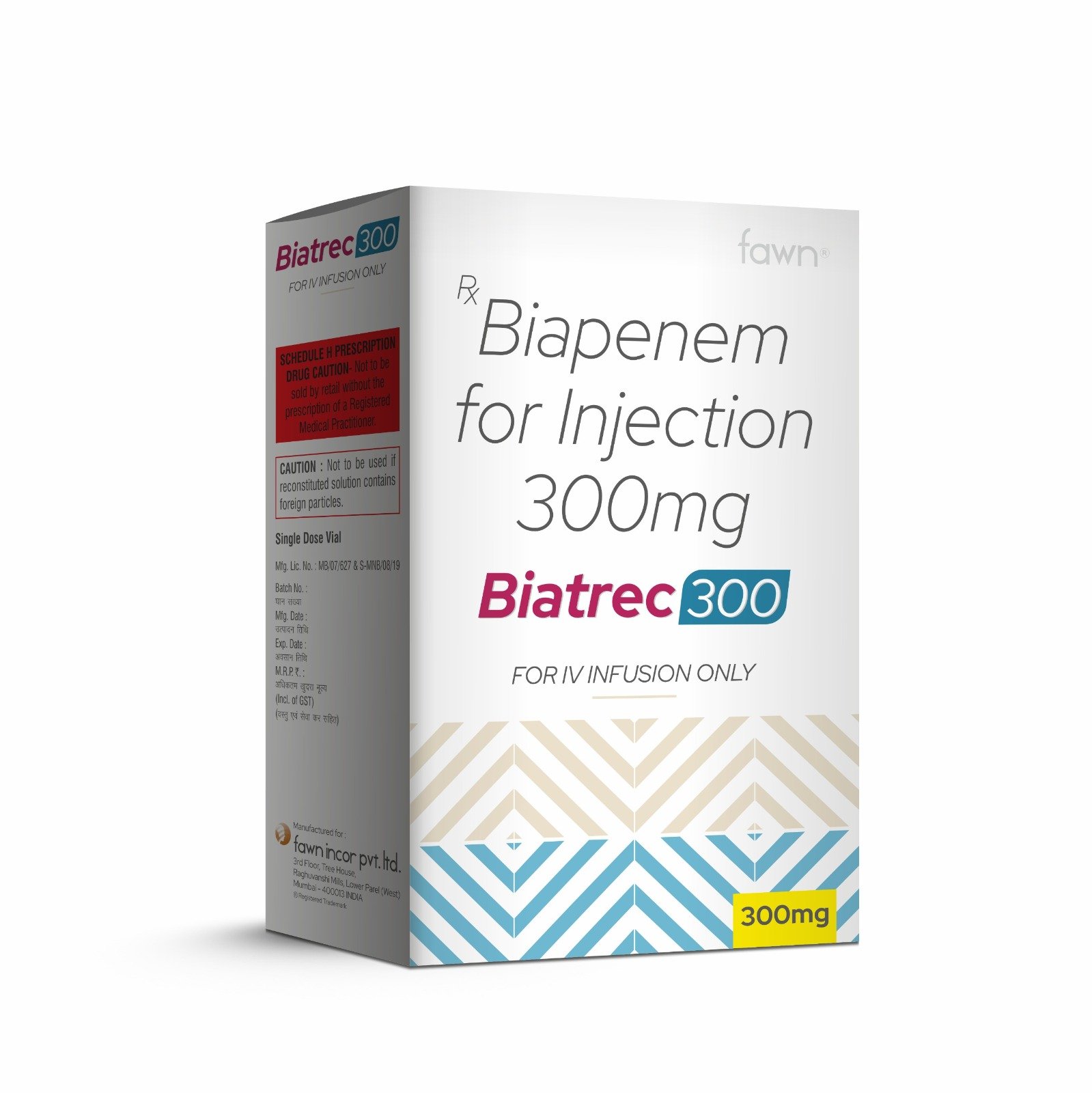 Biapenem for Injection 300 Mg - BIATREC 300 Injection - Fawn Incor
