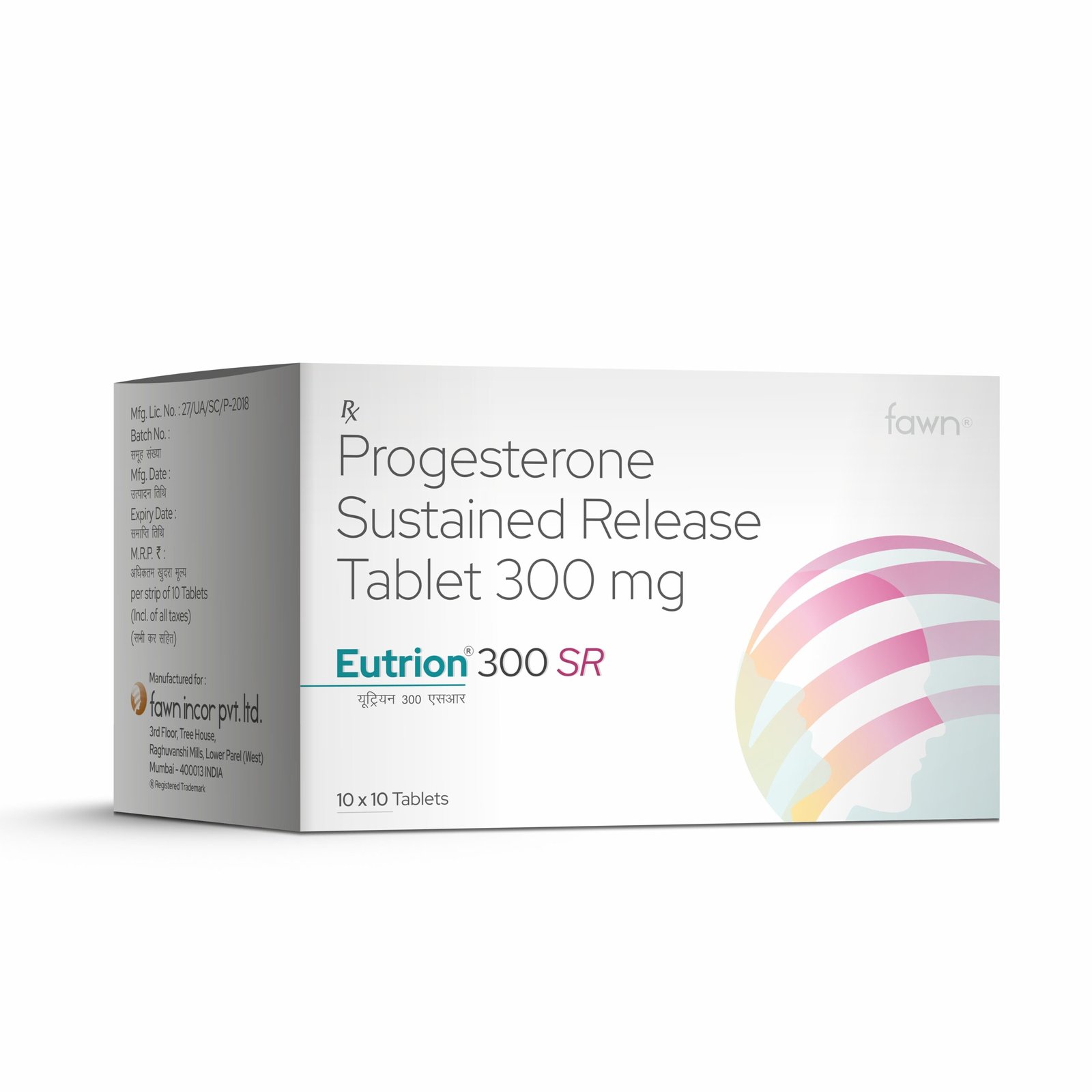 Fawn Incor -Progesterone Sustained Release Tablets 300 Mg - EUTRION 300 SR