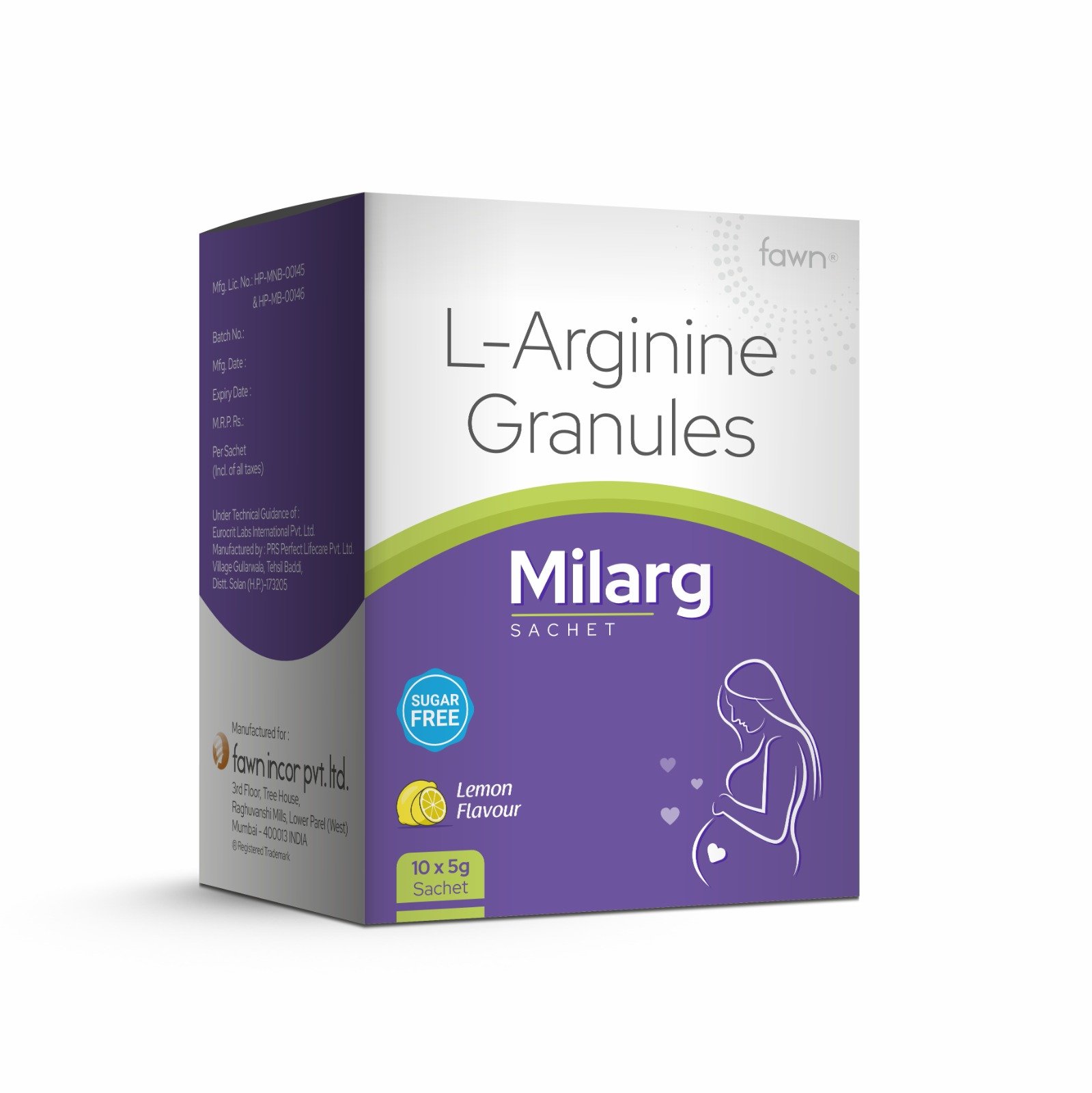 L-Arginine Granules Sachet - MILARG Sachets - Fawn Incor