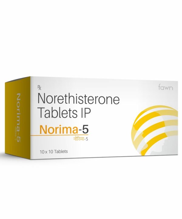 Norethisterone Tablets IP 5 Mg - NORIMA 5 - Fawn Incor