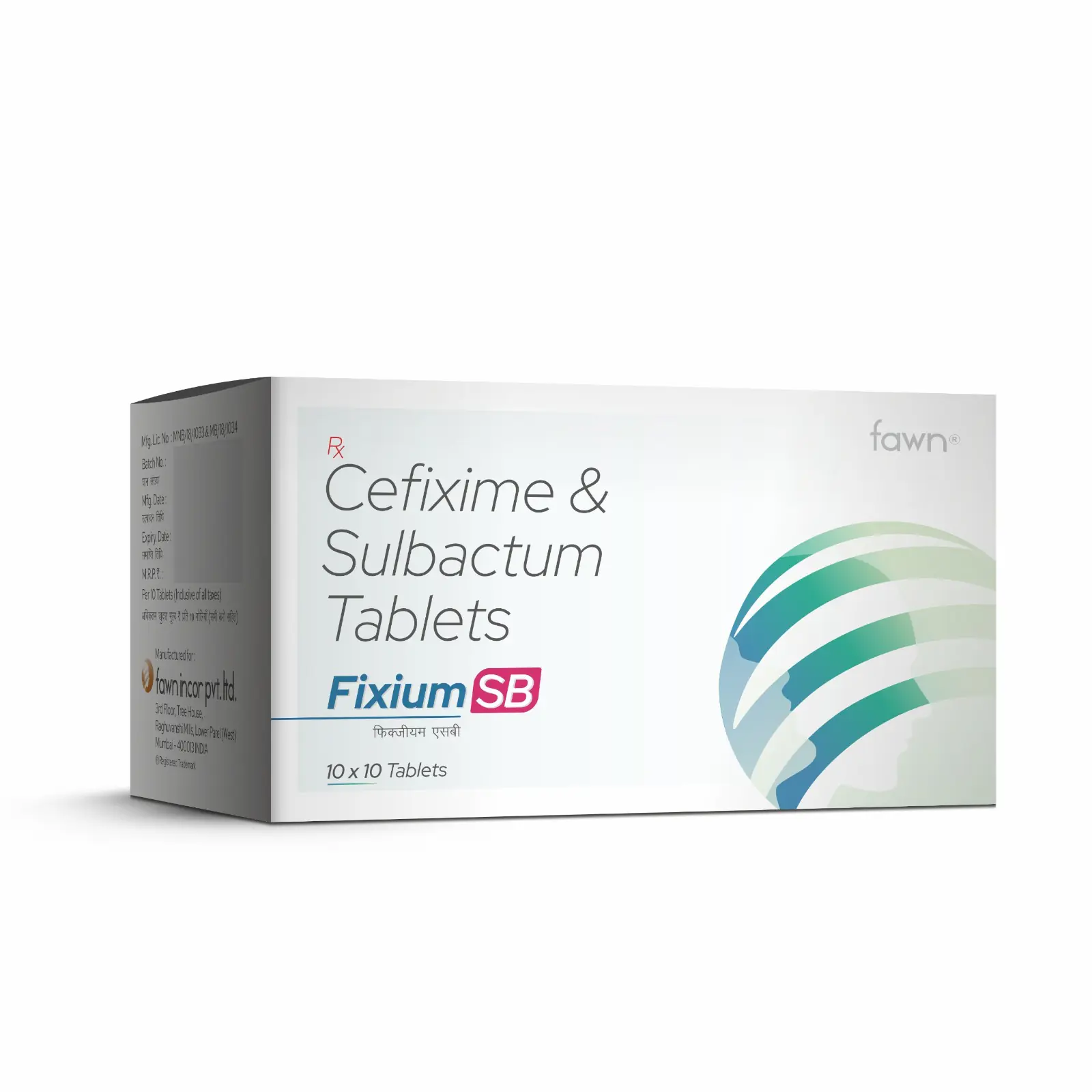 Cefixime & Sulbactam Tablets - FIXIUM SB Tablets - Fawn Incor