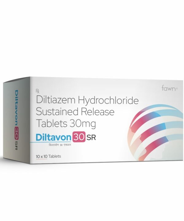 Diltiazem Hydrochloride Sustained Release Tablets 30 Mg - DILTAVON 30 SR Tablets - Fawn Incor