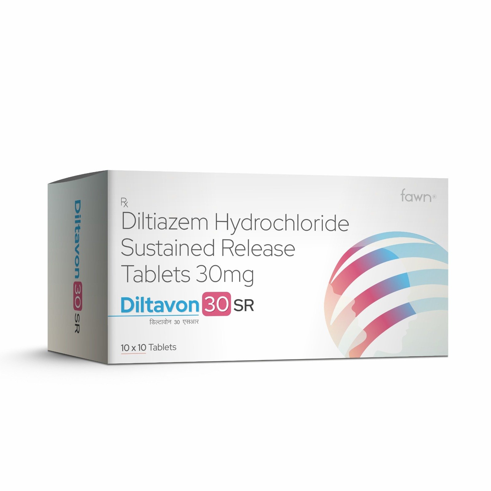 Diltiazem Hydrochloride Sustained Release Tablets 30 Mg - DILTAVON 30 SR Tablets - Fawn Incor