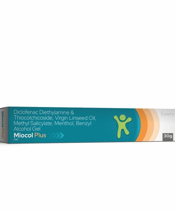 Fawn Incor - MIOCOL PLUS Gel - Diclofenac Diethylamine Thiocolchicoside Virgin Linseed Oil Methyl Salicylate Menthol Benzyl Alcohol Gel