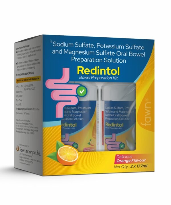 Fawn Incor - REDINTOL Solution - Sodium Sulfate, Potassium Sulfate & Magnesium Sulfate Oral Bowel Preparation Solution
